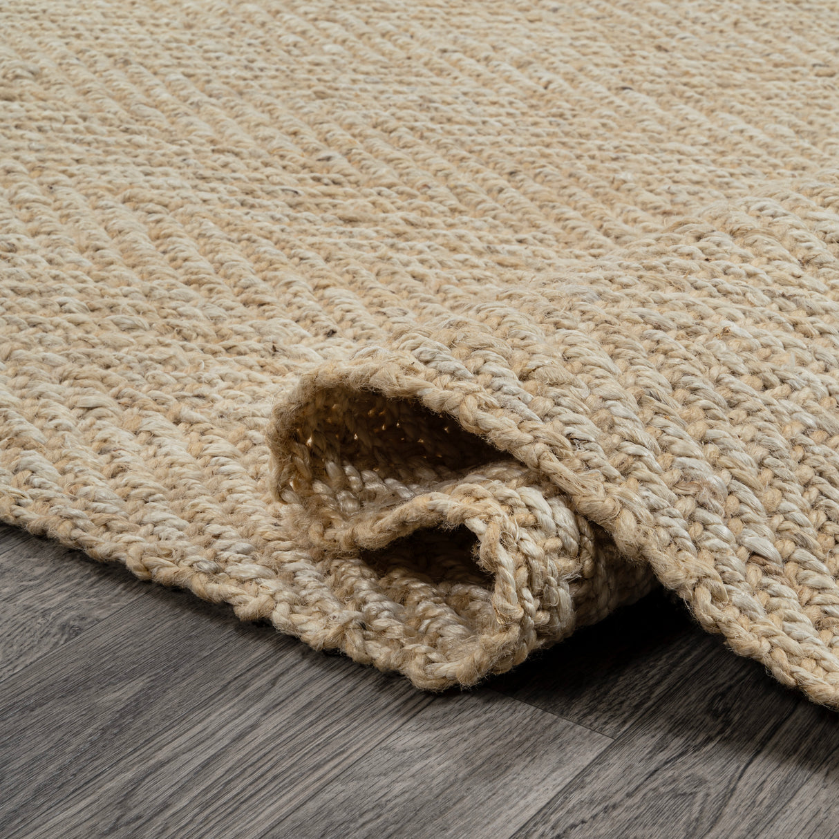 Espina Hand Woven Herringbone Chunky Jute Runner Rug
