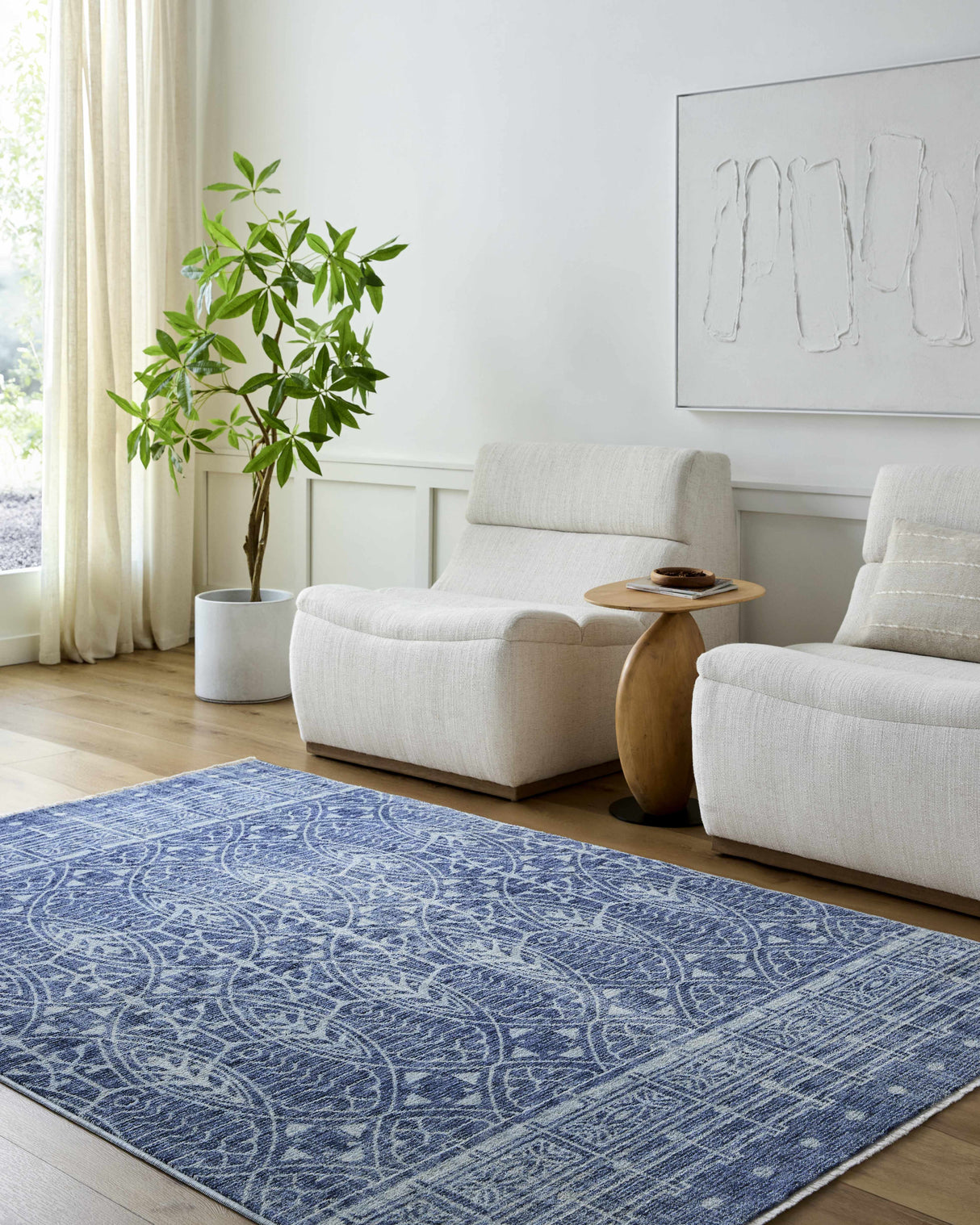 Netro Blue Area Rug