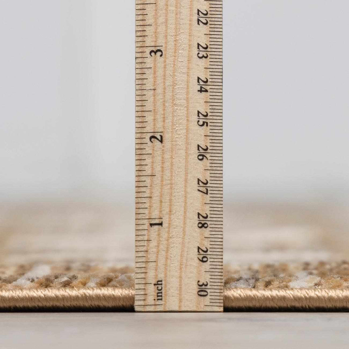 Galey Alix x Livabliss Scandi Geometric Taupe/Mustard Myrtle Avenue V Area Rug