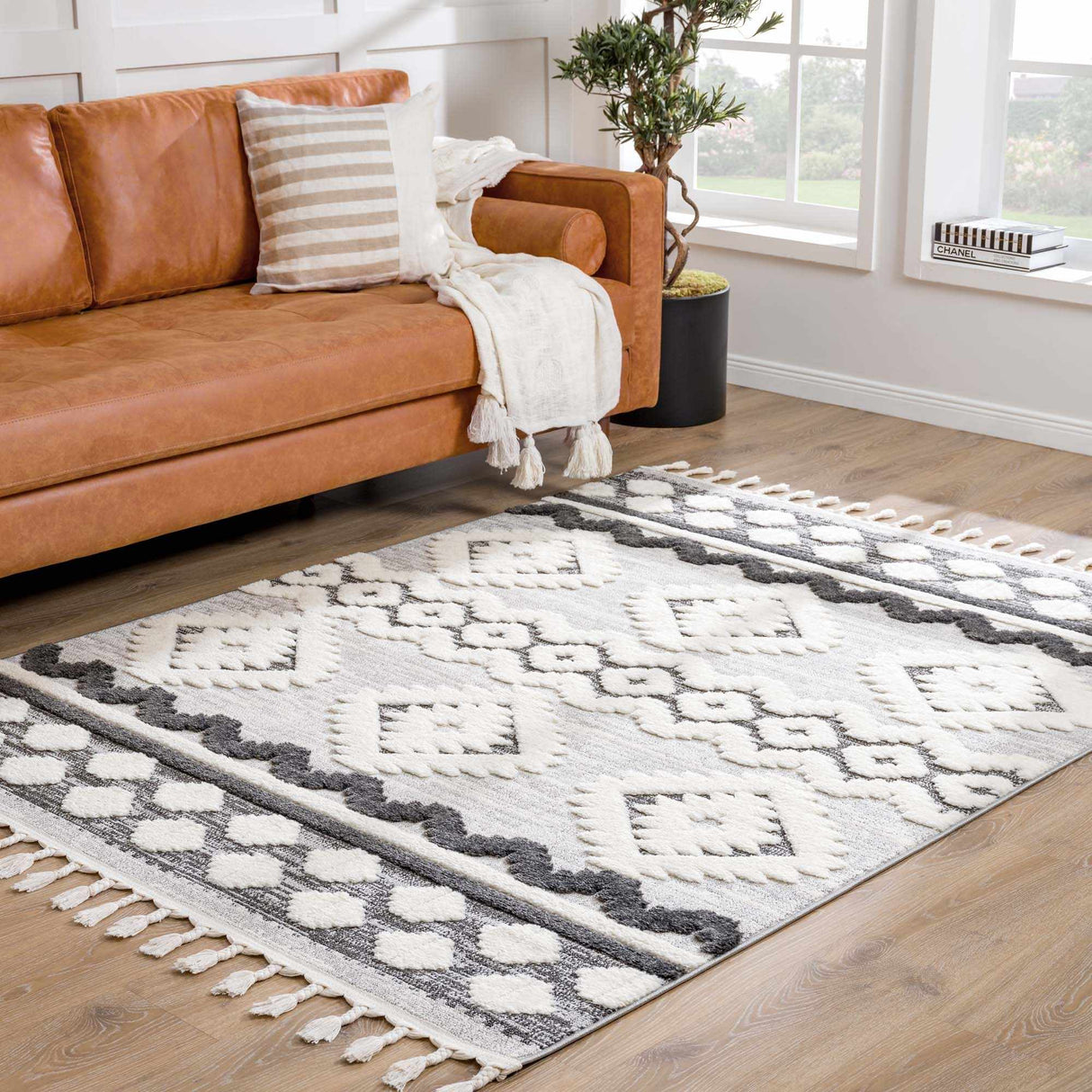 Dinganen High/Low Pile Area Rug