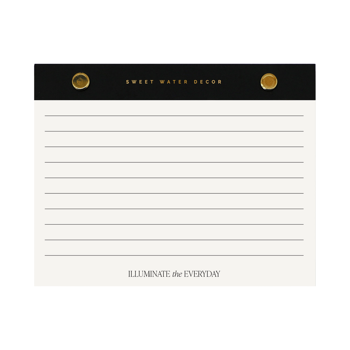 Small Gold Rivet Basic Notepad