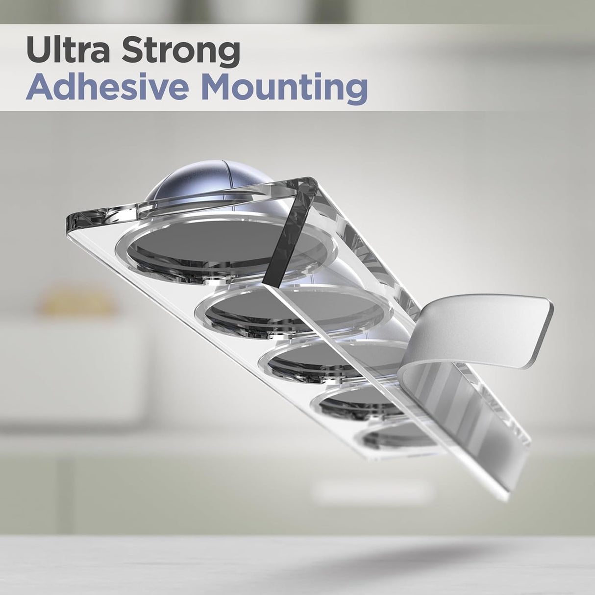 Small Vertuo Capsule Organizer Shelf, Compatible with Nespresso Pods Holder Wall Mount for 10 Coffee Cups, Easy Flavor Access (Adhesive Backing) Clear Acrylic