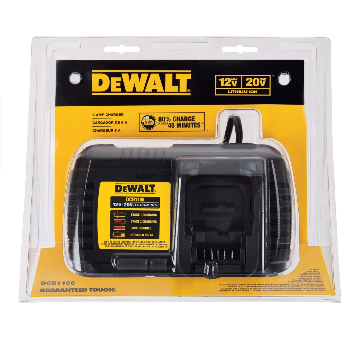 Open Box - DEWALT 6 Amp Battery Charger