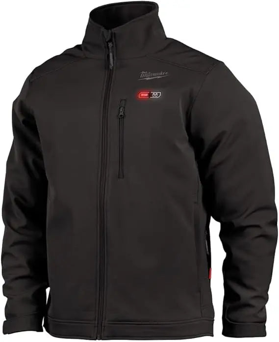 Open Box - Milwaukee Men's Large M12 12V Lithium-Ion Cordless TOUGHSHELL Black Heated Jacket with (1) 3.0 Ah Battery and Charger