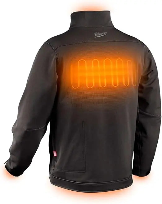 Open Box - Milwaukee Men's X-Large M12 12V Lithium-Ion Cordless TOUGHSHELL Black Heated Jacket with (1) 3.0 Ah Battery and Charger