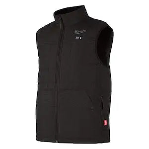 Open Box - Milwaukee Tool Men's X-Large M12 12V Li-Ion Cordless AXIS Black Heated Quilted Vest (Vest Only)