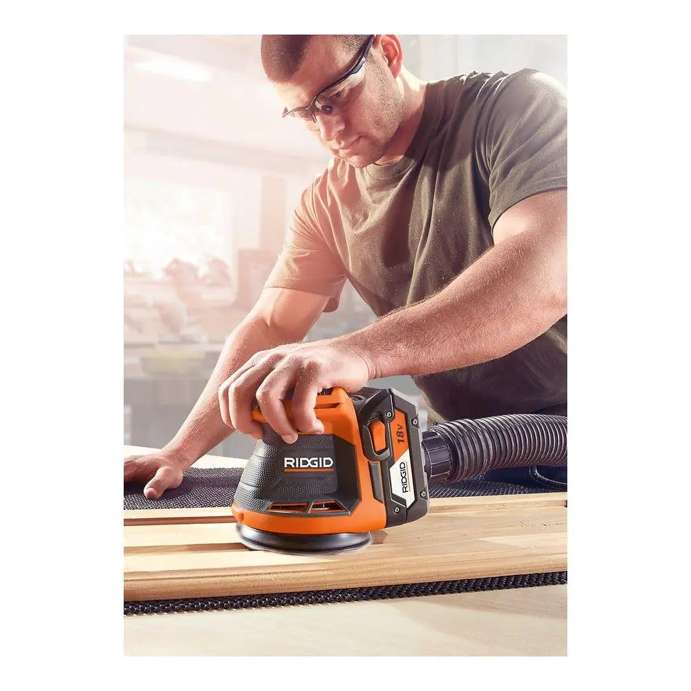 Open Box - RIDGID 18-Volt Cordless 5 in. Random Orbit Sander (Tool Only)