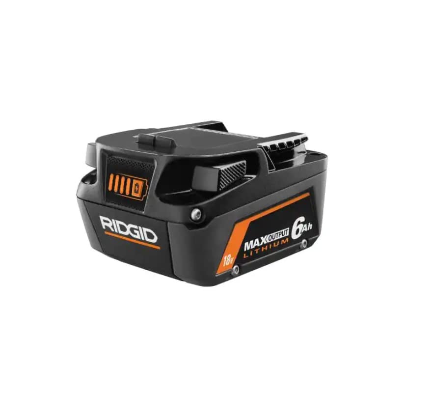 Open Box - RIDGID 18V 6.0 Ah MAX Output Lithium-Ion Batteries (2-Pack)