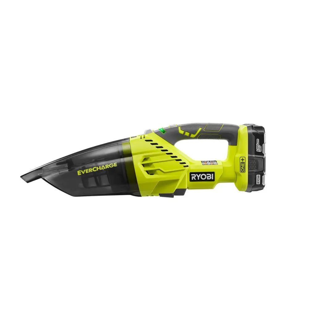 Open Box - RYOBI 18-Volt ONE+ Lithium-Ion Cordless EVERCHARGE Hand Vacuum Kit