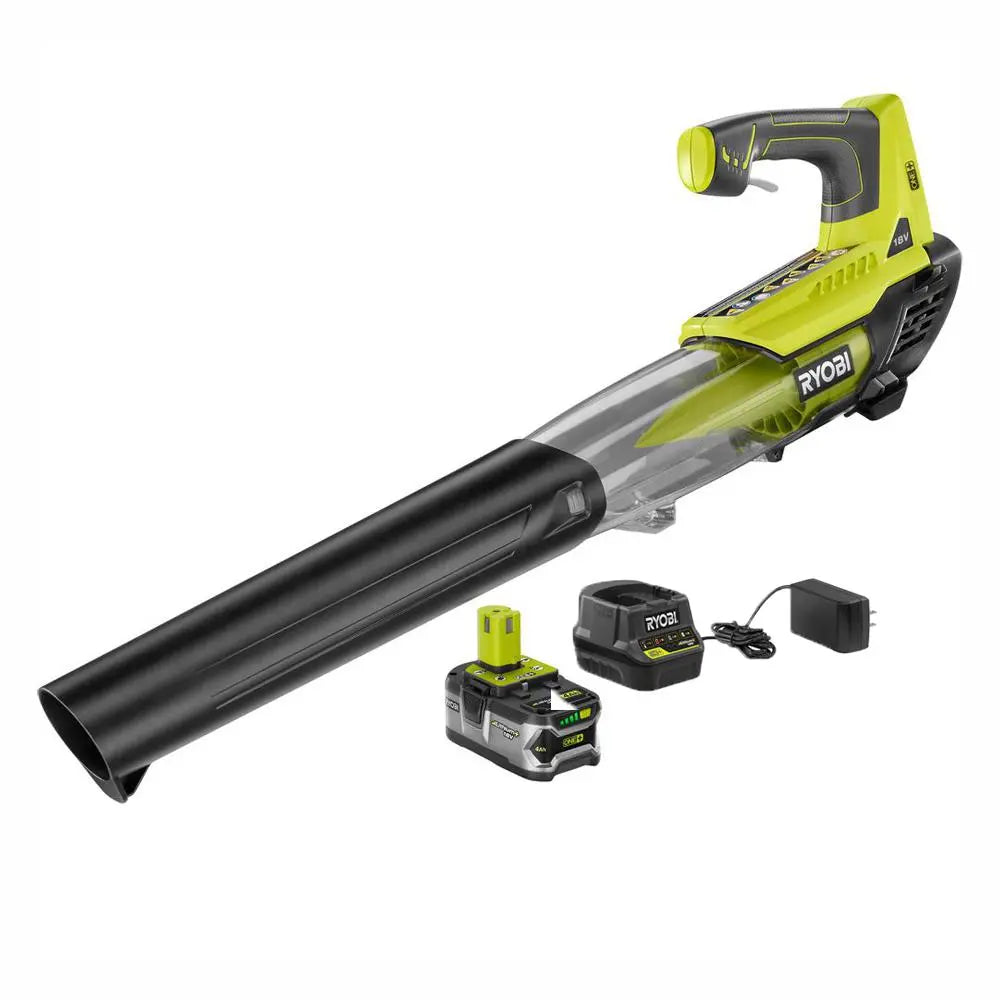 Open Box - Ryobi P2180 ONE+ Lithium+ 100 MPH 280 CFM 18-Volt Lithium-Ion Cordless Blower