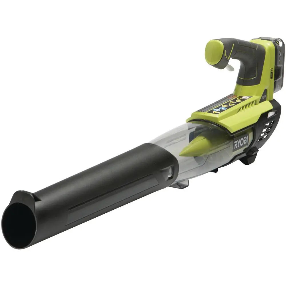 Open Box - Ryobi P2180 ONE+ Lithium+ 100 MPH 280 CFM 18-Volt Lithium-Ion Cordless Blower