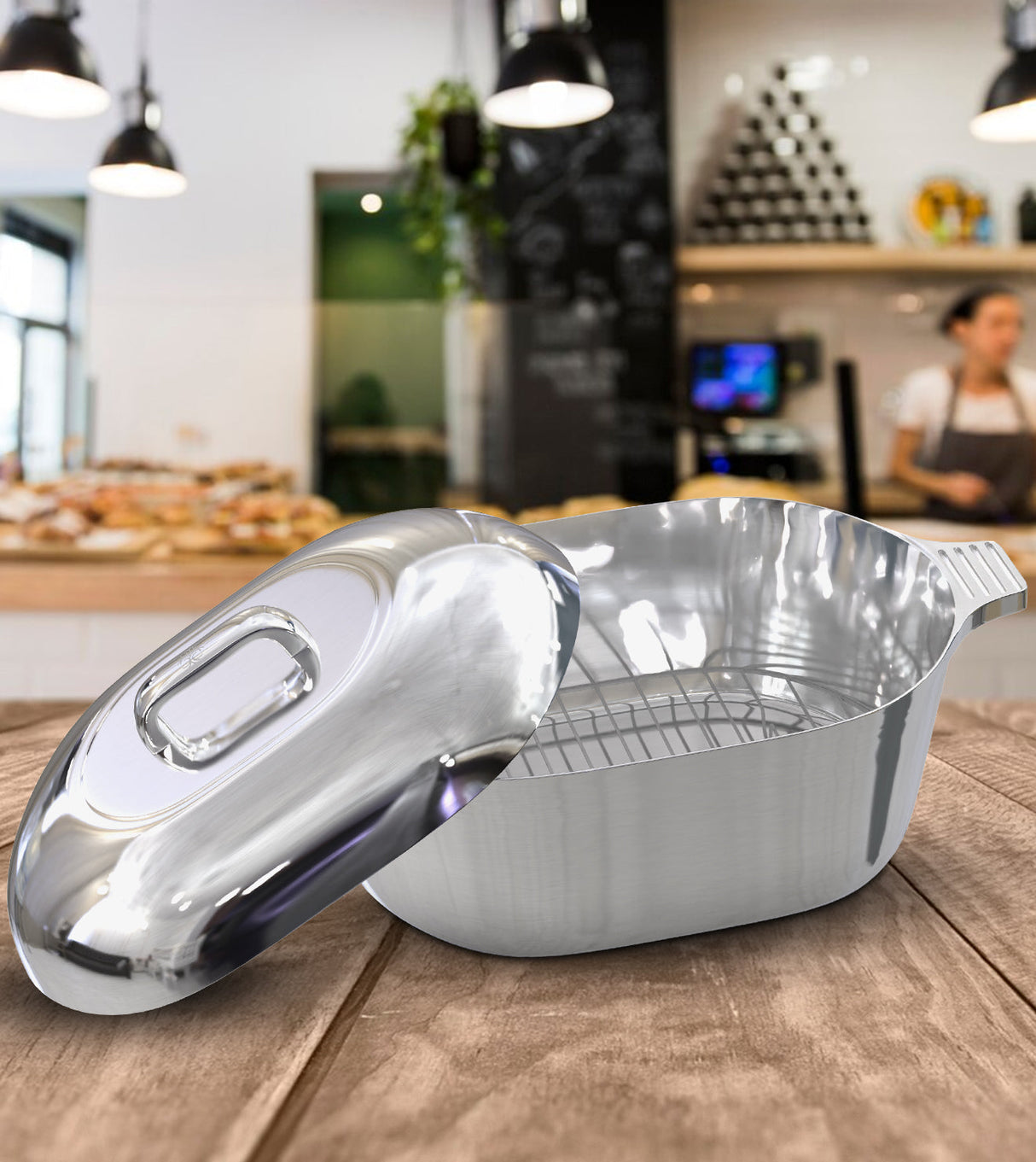 Oval Dutch Oven with Lid - 12.6 Quart (18 Inch)