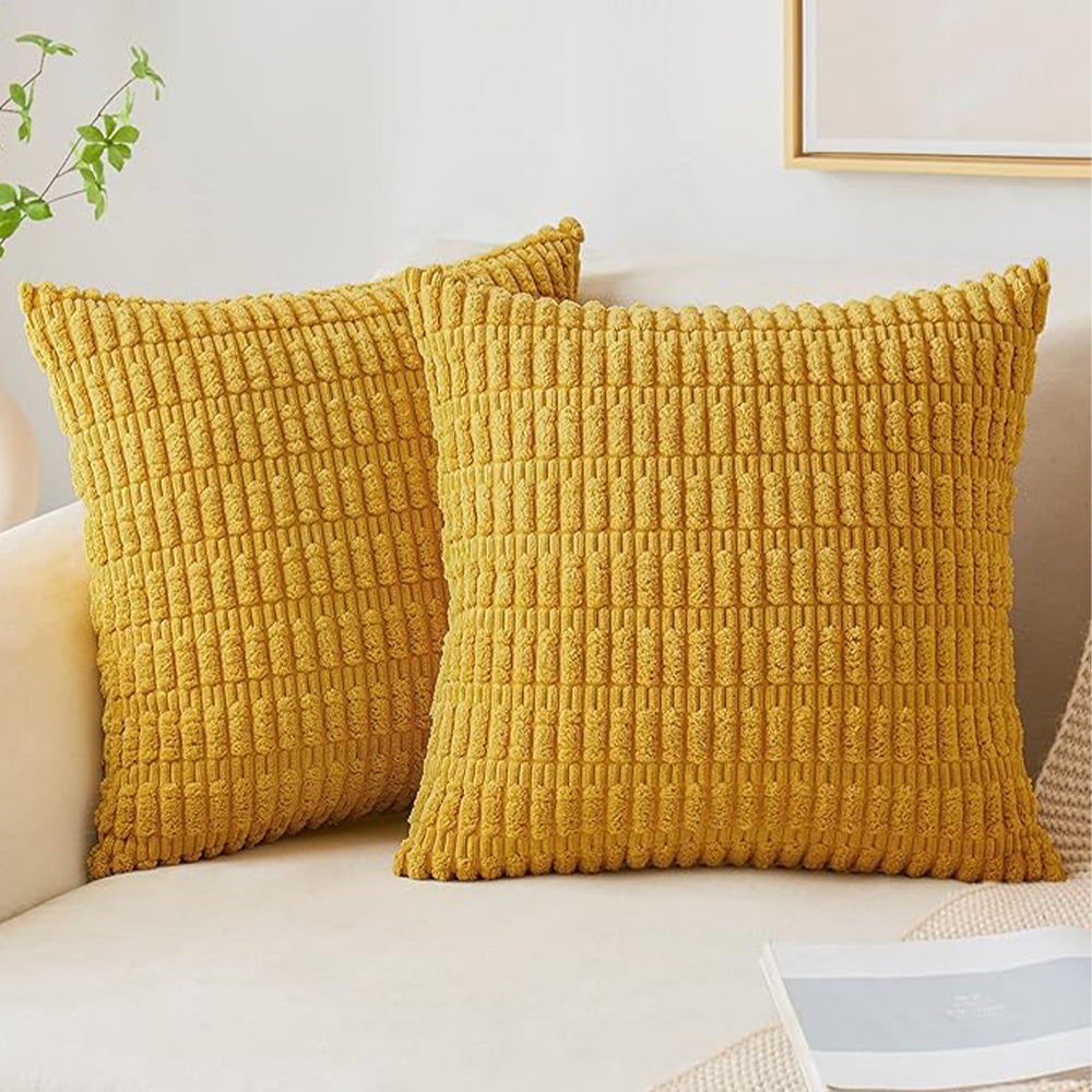 18"x18" Tufted Dot Corduroy Throw Pillow 16 Colors – Soft 3D Dotted Texture Cozy & Modern Accent Insert Included