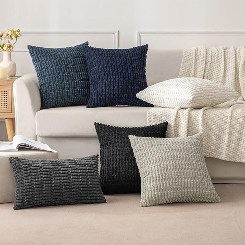 18"x18" Tufted Dot Corduroy Throw Pillow 16 Colors – Soft 3D Dotted Texture Cozy & Modern Accent Insert Included