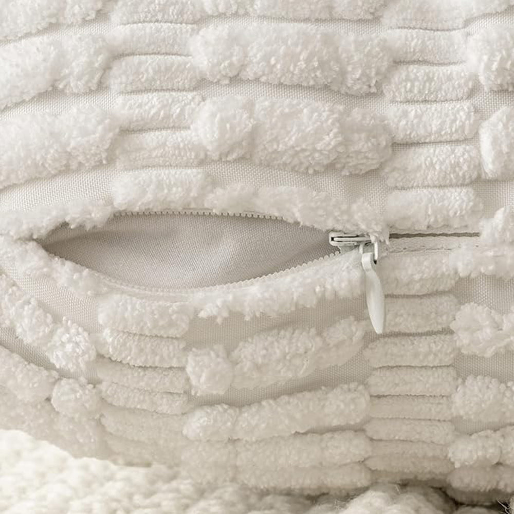 18"x18" Tufted Dot Corduroy Throw Pillow 16 Colors – Soft 3D Dotted Texture Cozy & Modern Accent Insert Included