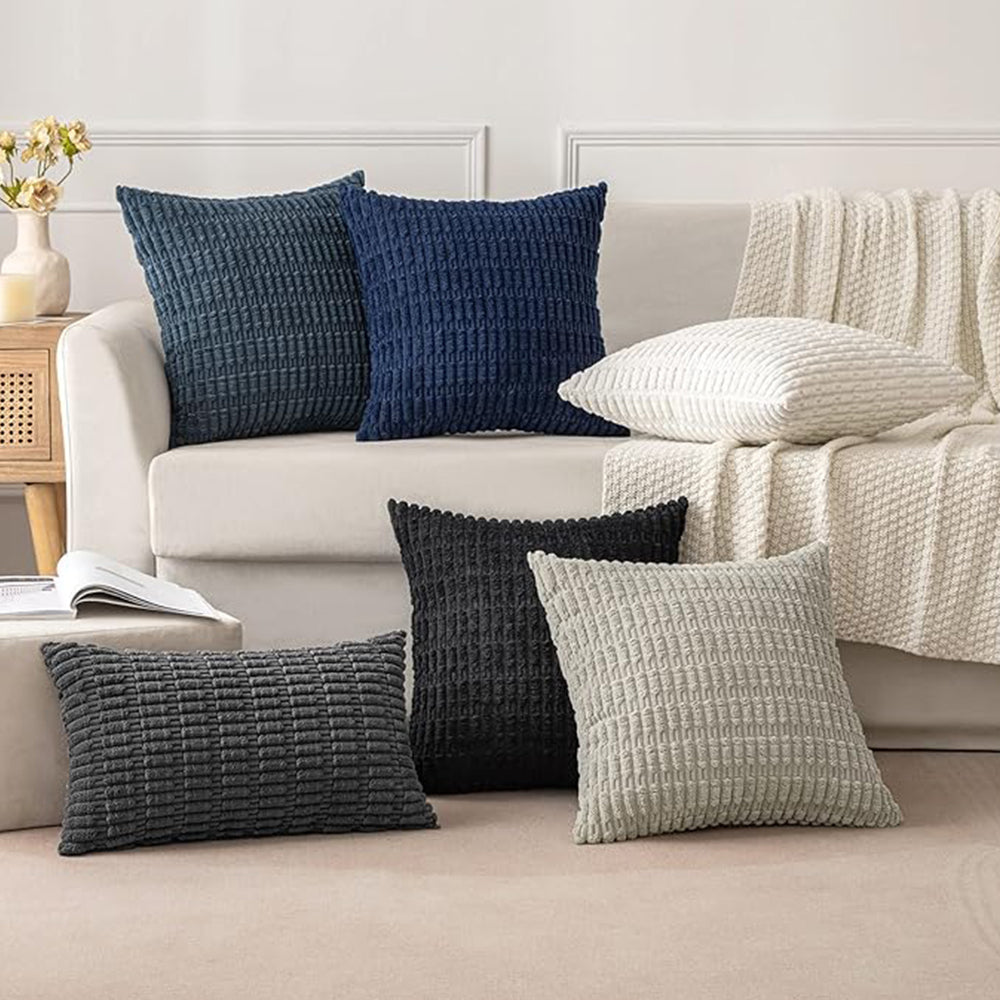 18"x18" Tufted Dot Corduroy Throw Pillow 16 Colors – Soft 3D Dotted Texture Cozy & Modern Accent Insert Included