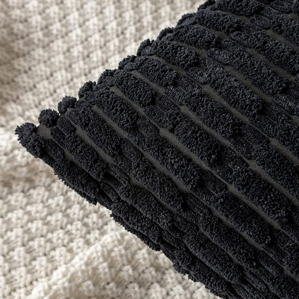 18"x18" Tufted Dot Corduroy Throw Pillow 16 Colors – Soft 3D Dotted Texture Cozy & Modern Accent Insert Included