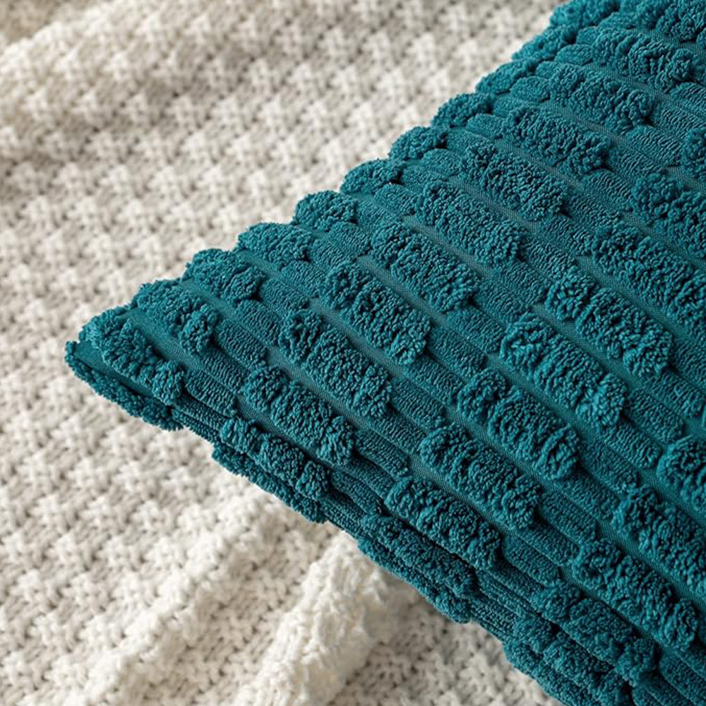 18"x18" Tufted Dot Corduroy Throw Pillow 16 Colors – Soft 3D Dotted Texture Cozy & Modern Accent Insert Included