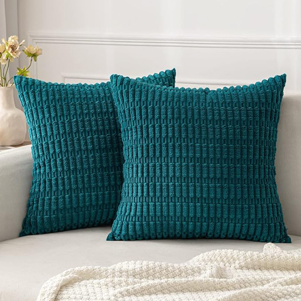 18"x18" Tufted Dot Corduroy Throw Pillow 16 Colors – Soft 3D Dotted Texture Cozy & Modern Accent Insert Included