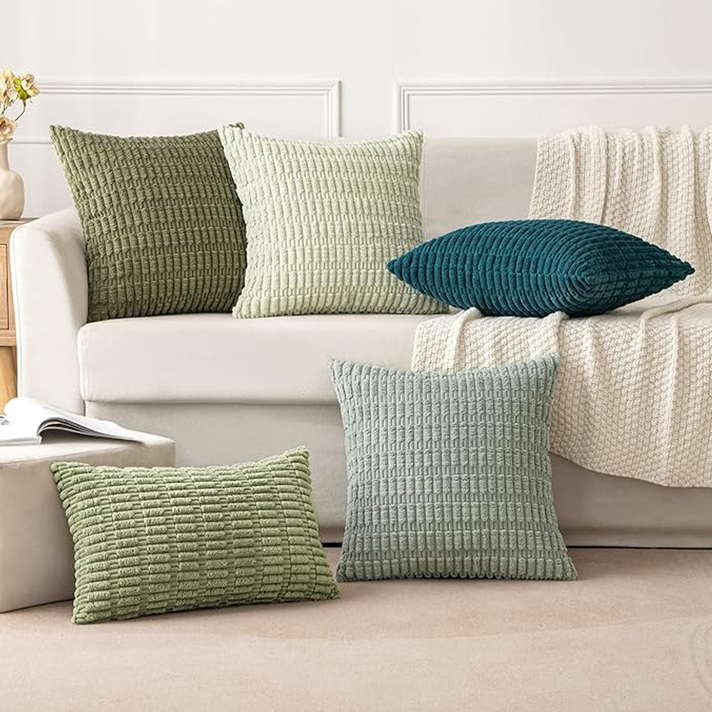 18"x18" Tufted Dot Corduroy Throw Pillow 16 Colors – Soft 3D Dotted Texture Cozy & Modern Accent Insert Included