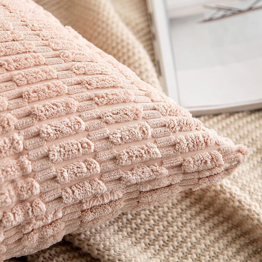 18"x18" Tufted Dot Corduroy Throw Pillow 16 Colors – Soft 3D Dotted Texture Cozy & Modern Accent Insert Included