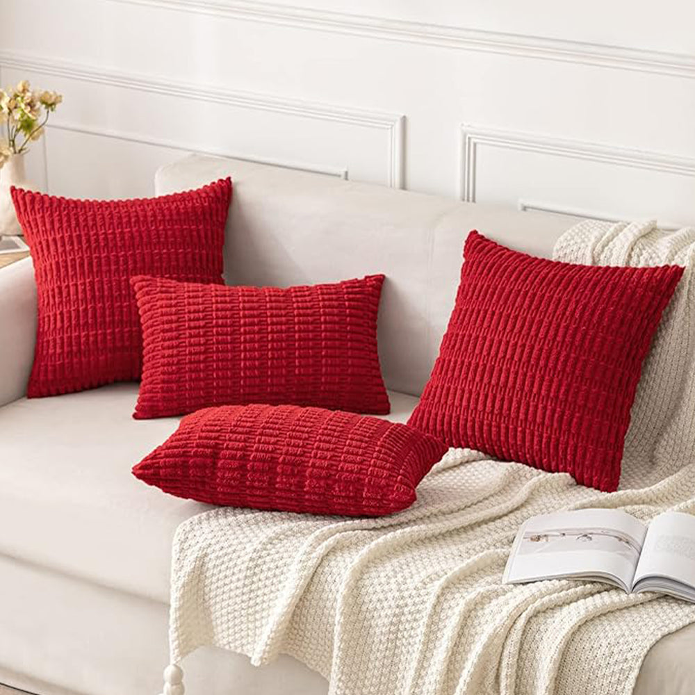 18"x18" Tufted Dot Corduroy Throw Pillow 16 Colors – Soft 3D Dotted Texture Cozy & Modern Accent Insert Included