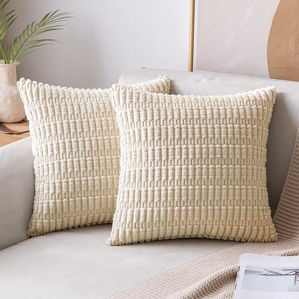 18"x18" Tufted Dot Corduroy Throw Pillow 16 Colors – Soft 3D Dotted Texture Cozy & Modern Accent Insert Included