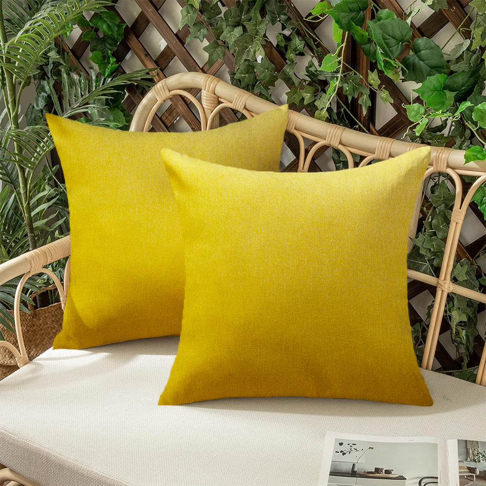 Pack of 1 Solid Color Outdoor Waterproof Throw Pillow Square 18"x18" or Rectangle 12"x20"