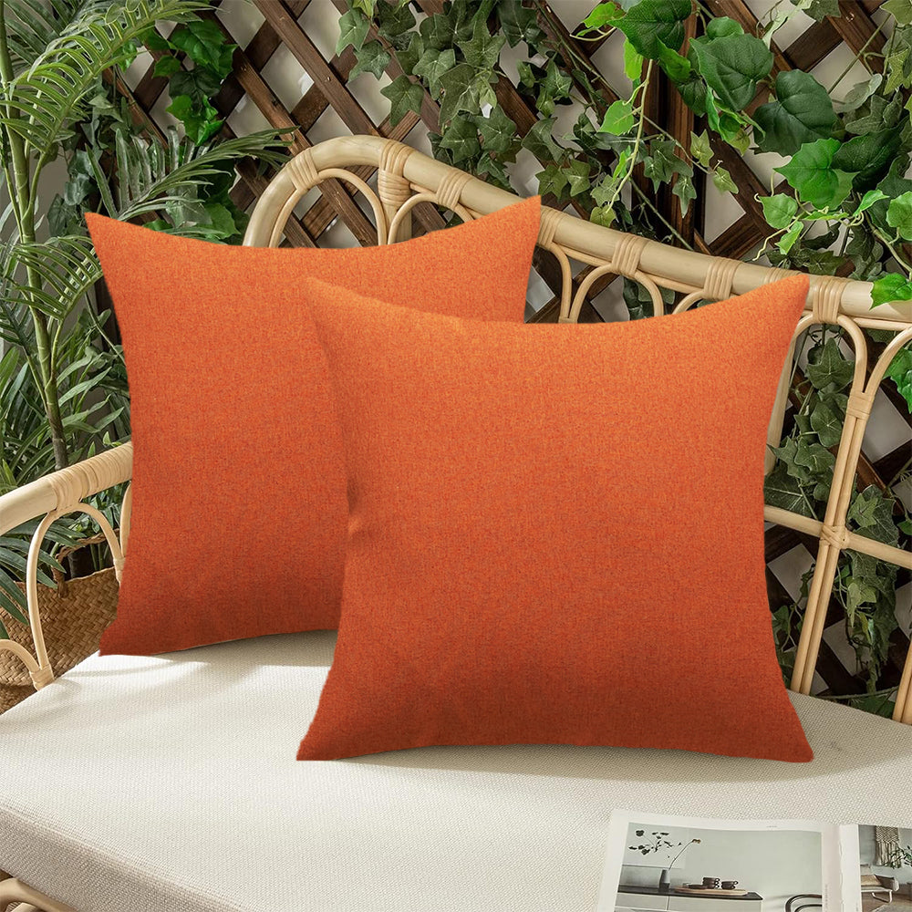 Pack of 1 Solid Color Outdoor Waterproof Throw Pillow Square 18"x18" or Rectangle 12"x20"