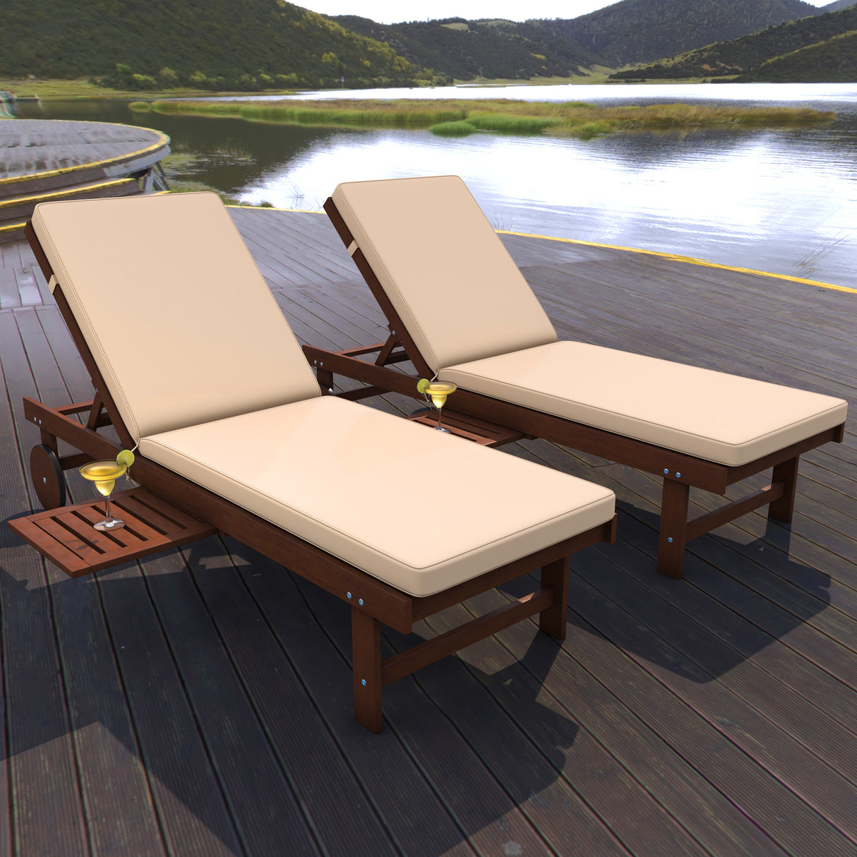 Seabrook-Outdoor-Acacia-Wood-Lounger-with-Cushion-Outdoor-Seating