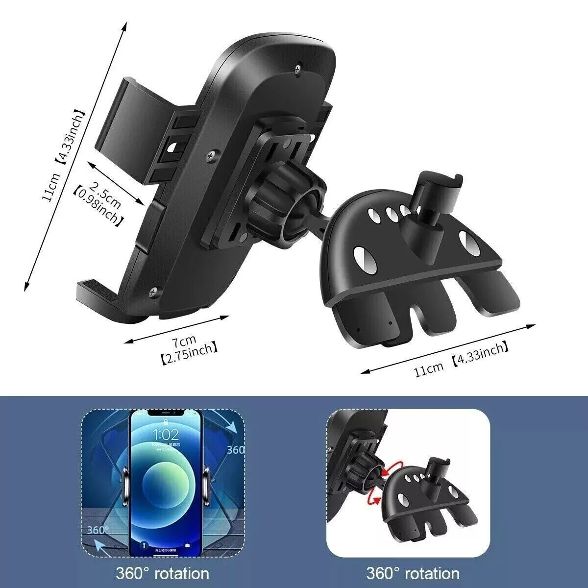 Universal CD Slot Phone Mount Holder