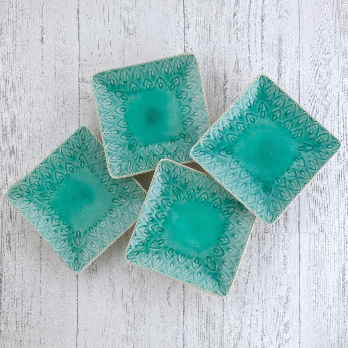 Peacock-4-Piece-Stoneware-Square-Appetizer-Plates-Set-Appetizer-Plates