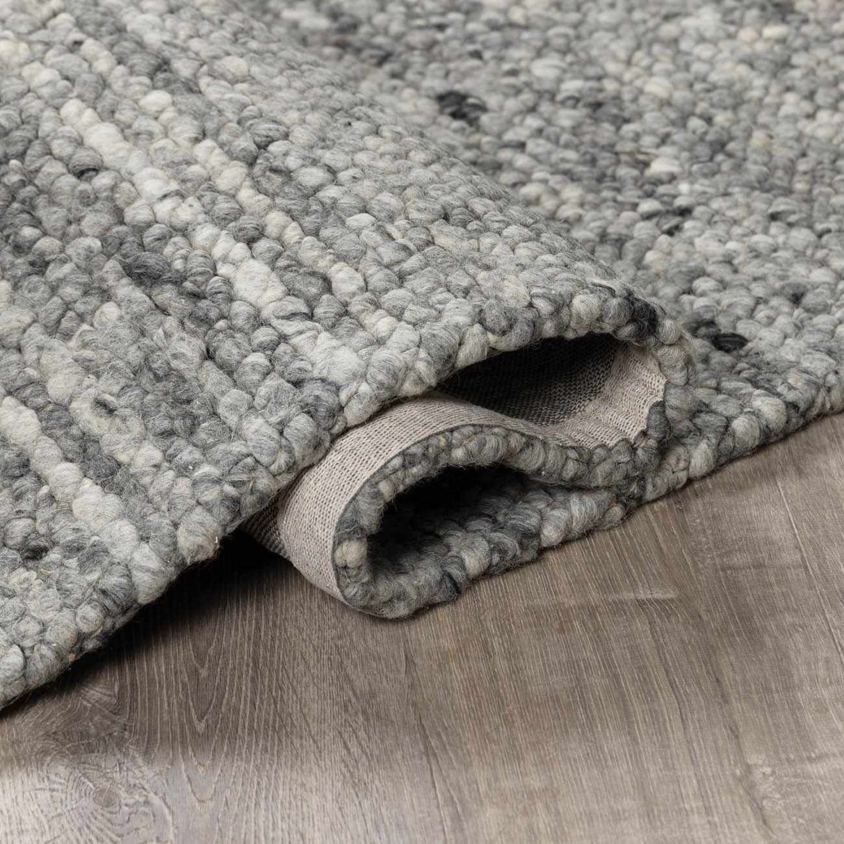 Olisa Charcoal Wool Area Rug