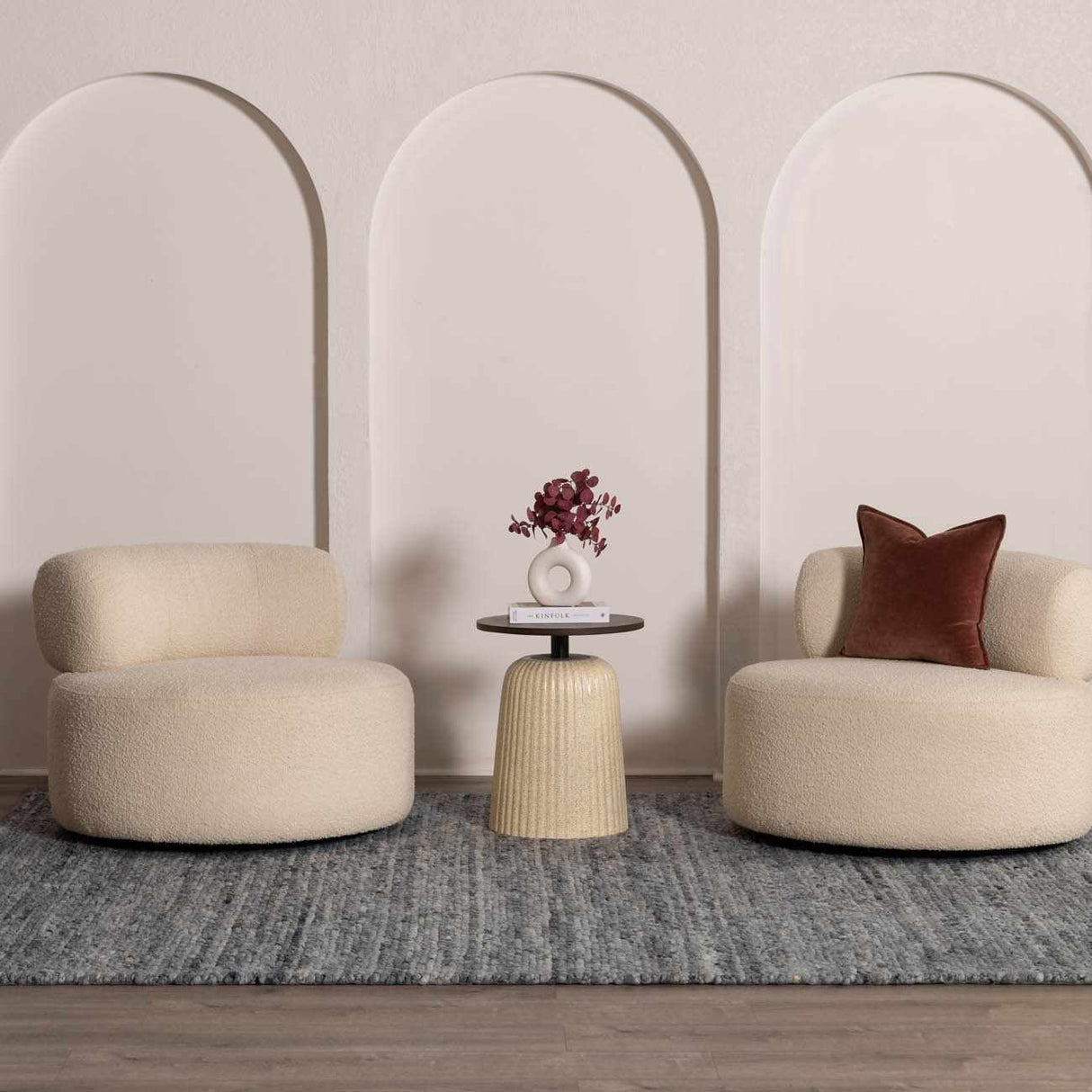 Olisa Charcoal Wool Area Rug