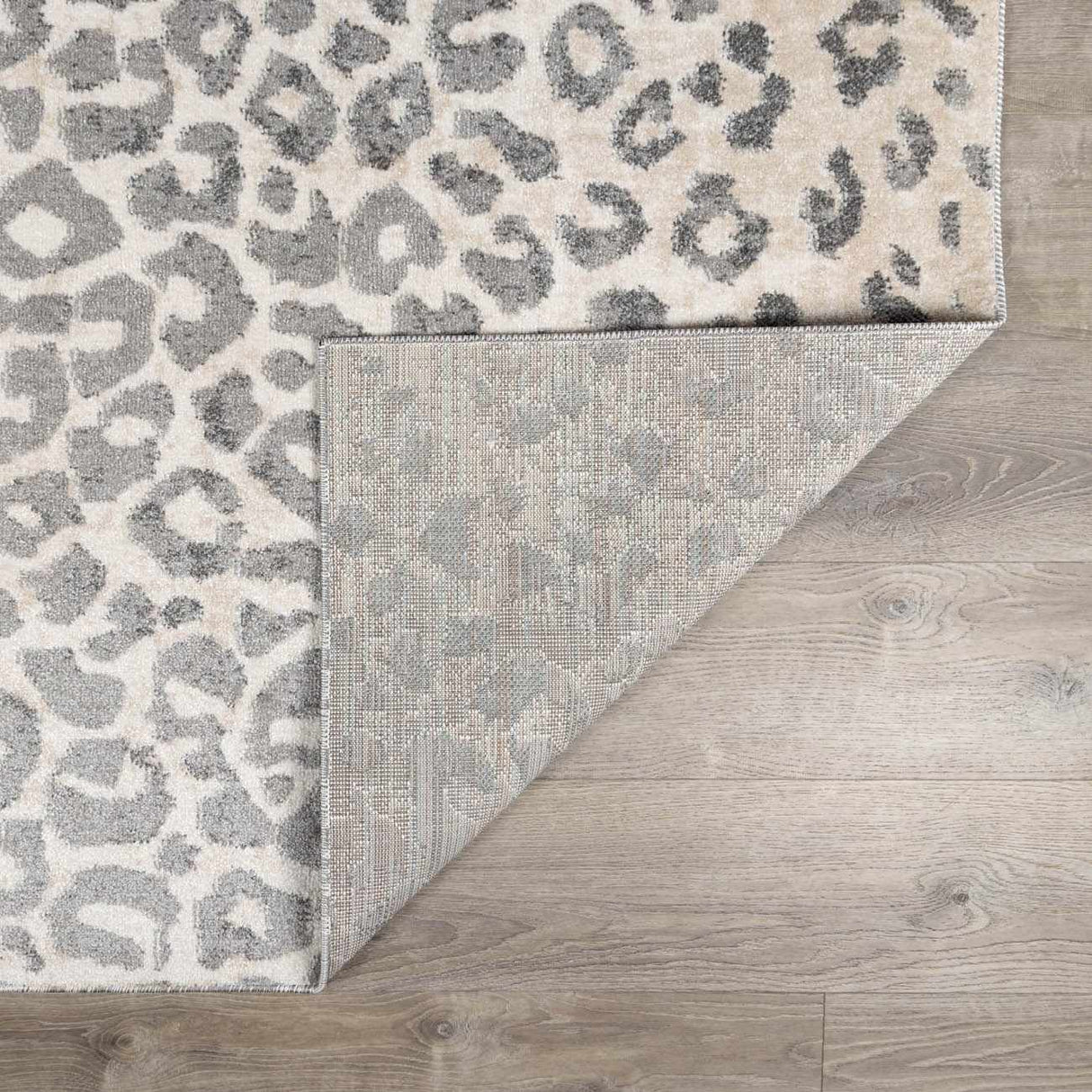 Beige Liversedge Leopard Print Area Rug