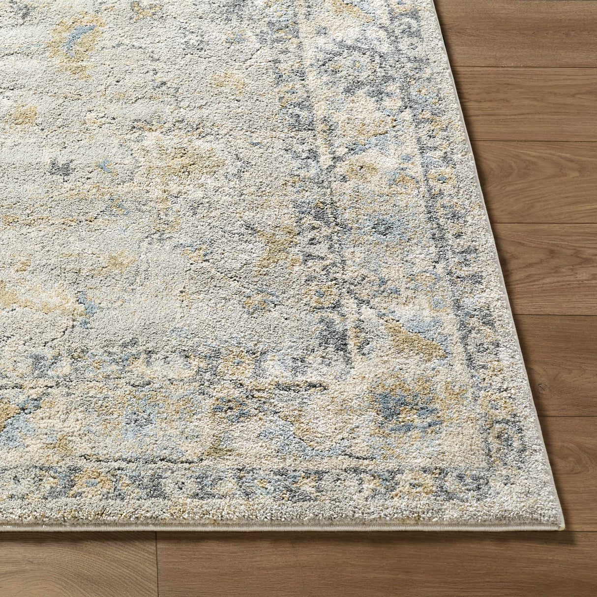 Ahmaud Beige Thick Luxe Area Rug