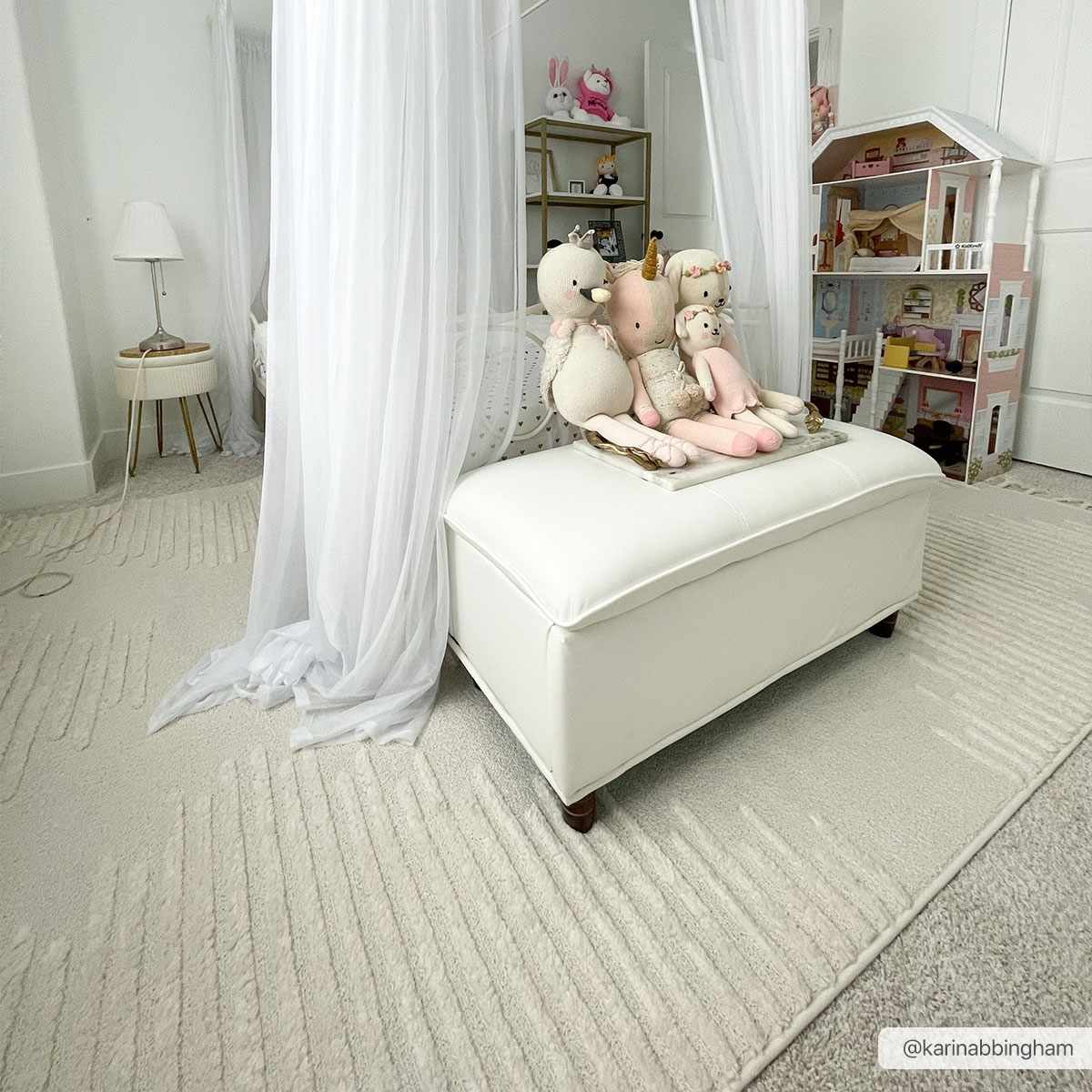 Palimbang Cream 3D Rug