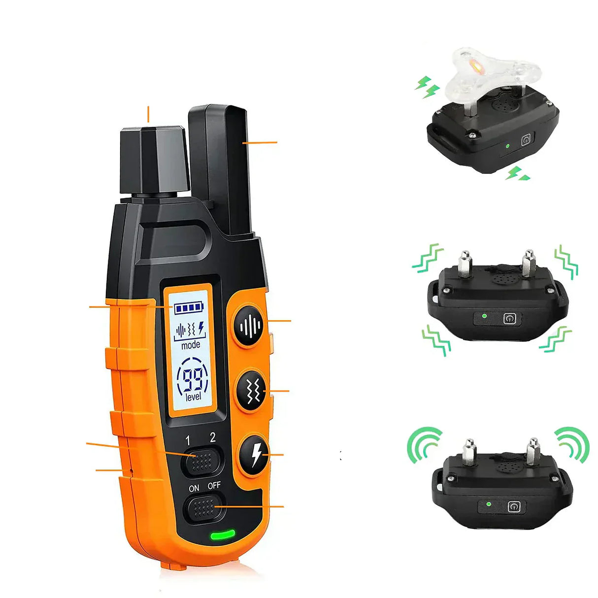 NovaPace Remote Dog Training Collar 1000m Waterproof Rechargeable