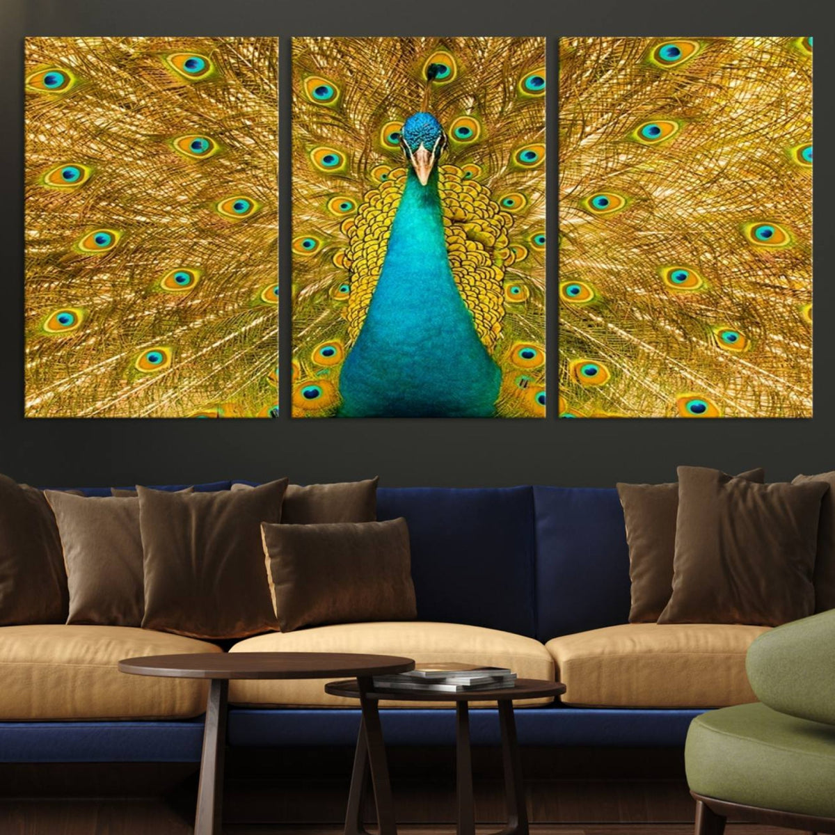 Peacock Wall Art Canvas Print