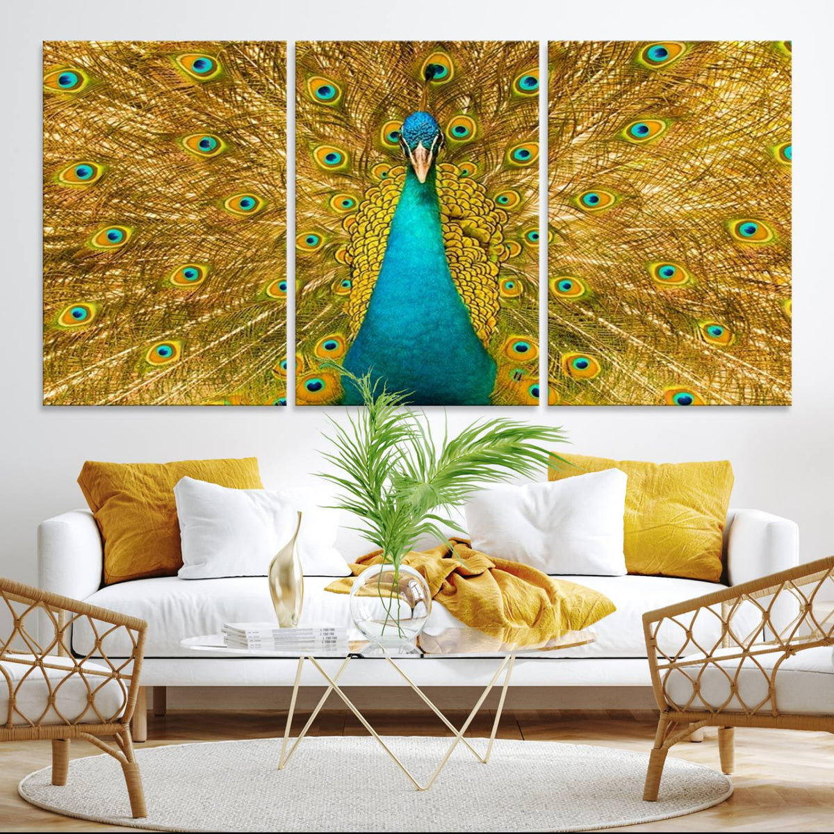Peacock Wall Art Canvas Print