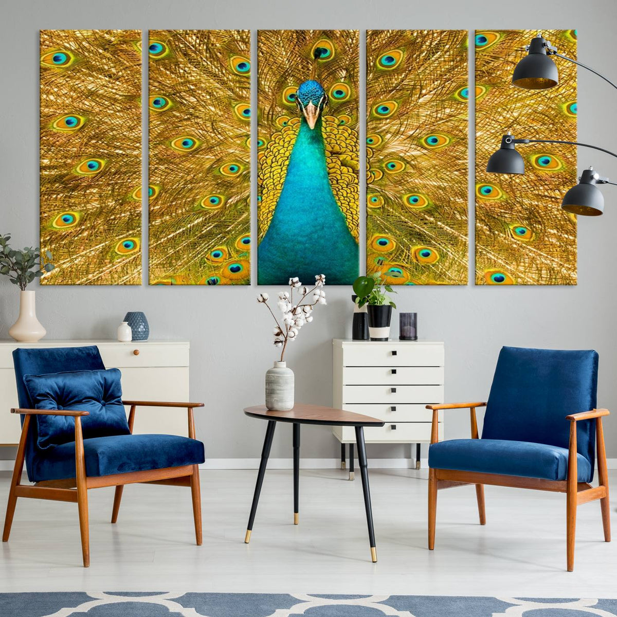 Peacock Wall Art Canvas Print