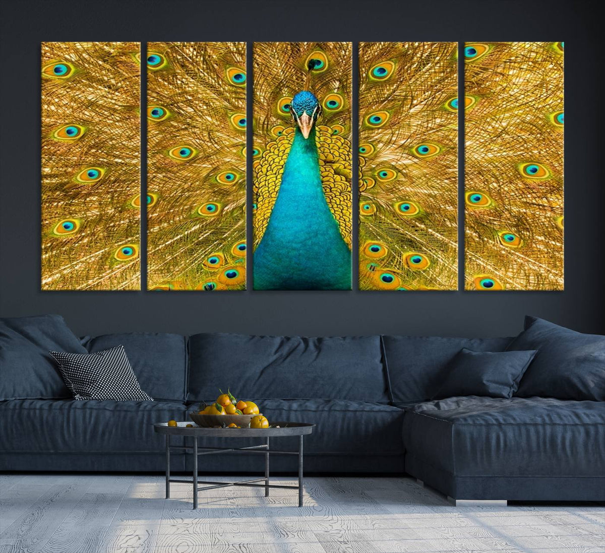Peacock Wall Art Canvas Print