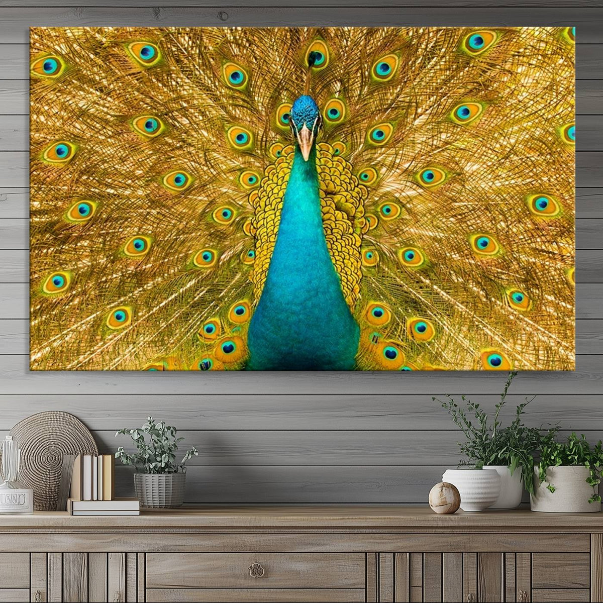 Peacock Wall Art Canvas Print