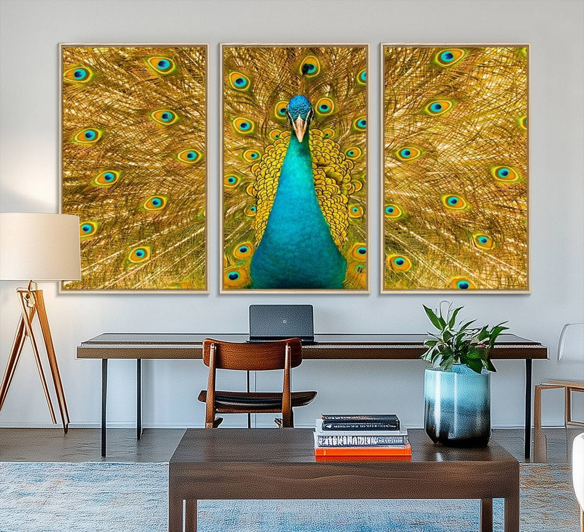 Peacock Wall Art Canvas Print