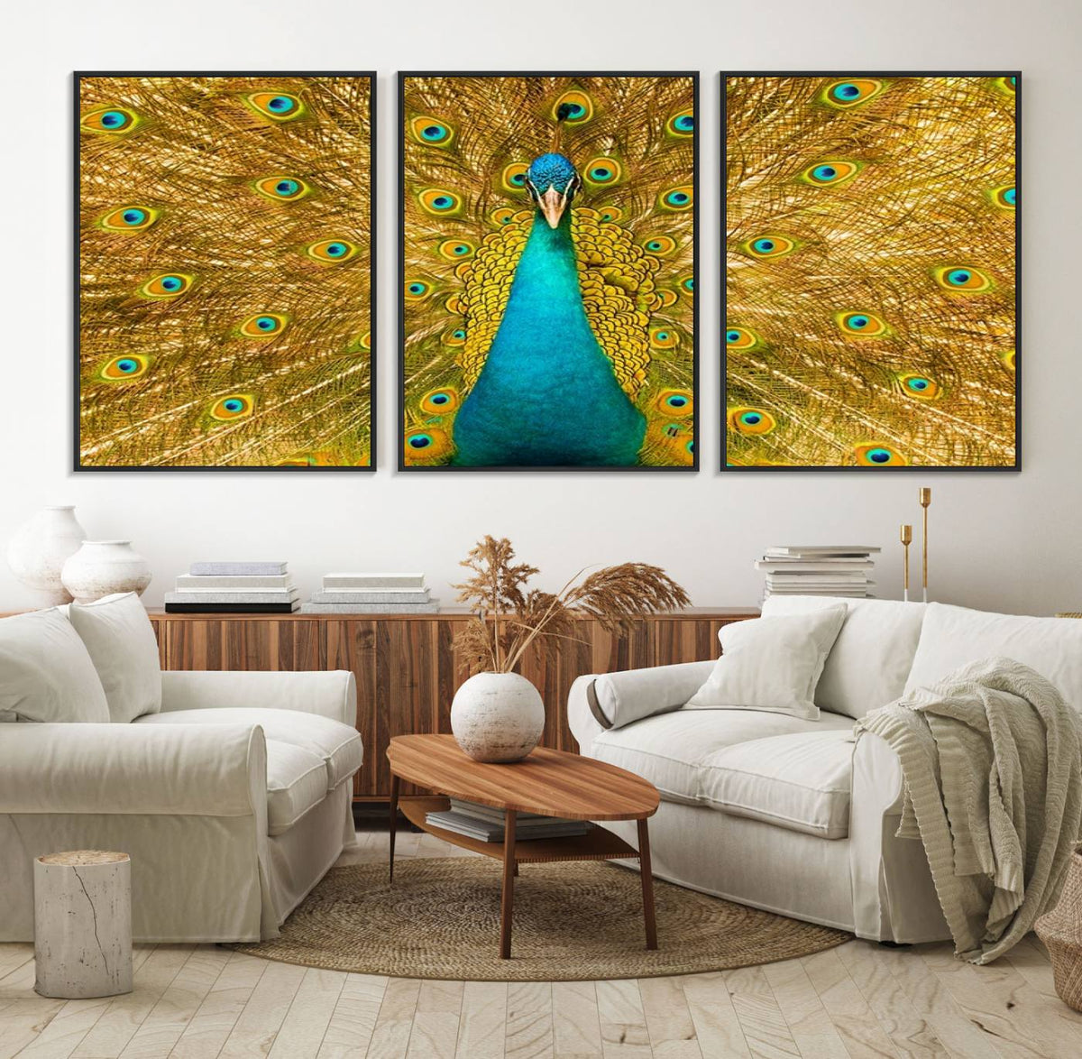 Peacock Wall Art Canvas Print