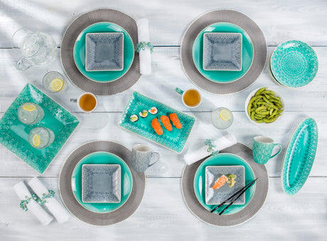 Peacock-Stoneware-Appetizer-Serving-Tray-Platter