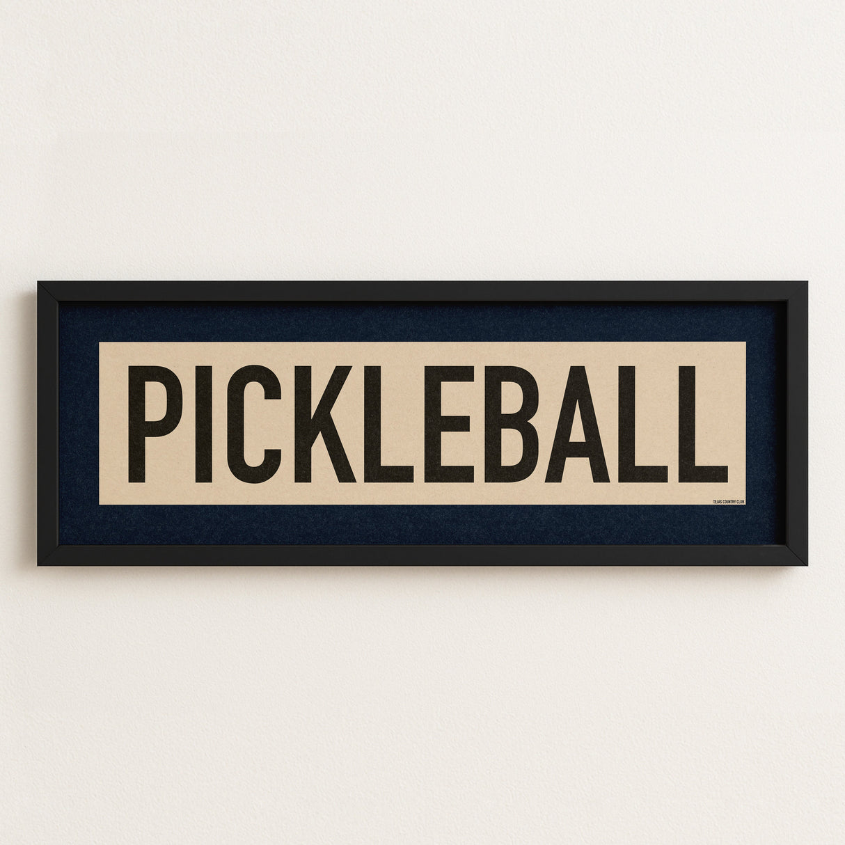Framed Pickleball Art Scroll Sign