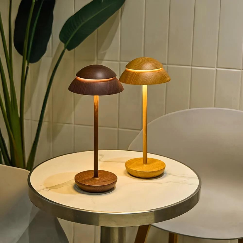 Portable Cordless Table Lamp with Adjustable Brightness – Battery Operated Minimalist Design for Home and Travel