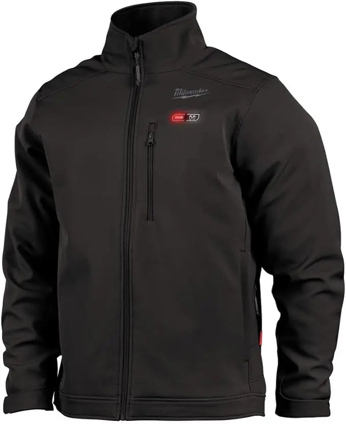 Open Box - Milwaukee Men's Large M12 12V Lithium-Ion Cordless TOUGHSHELL Black Heated Jacket (Jacket and Charger/Power Source Only)