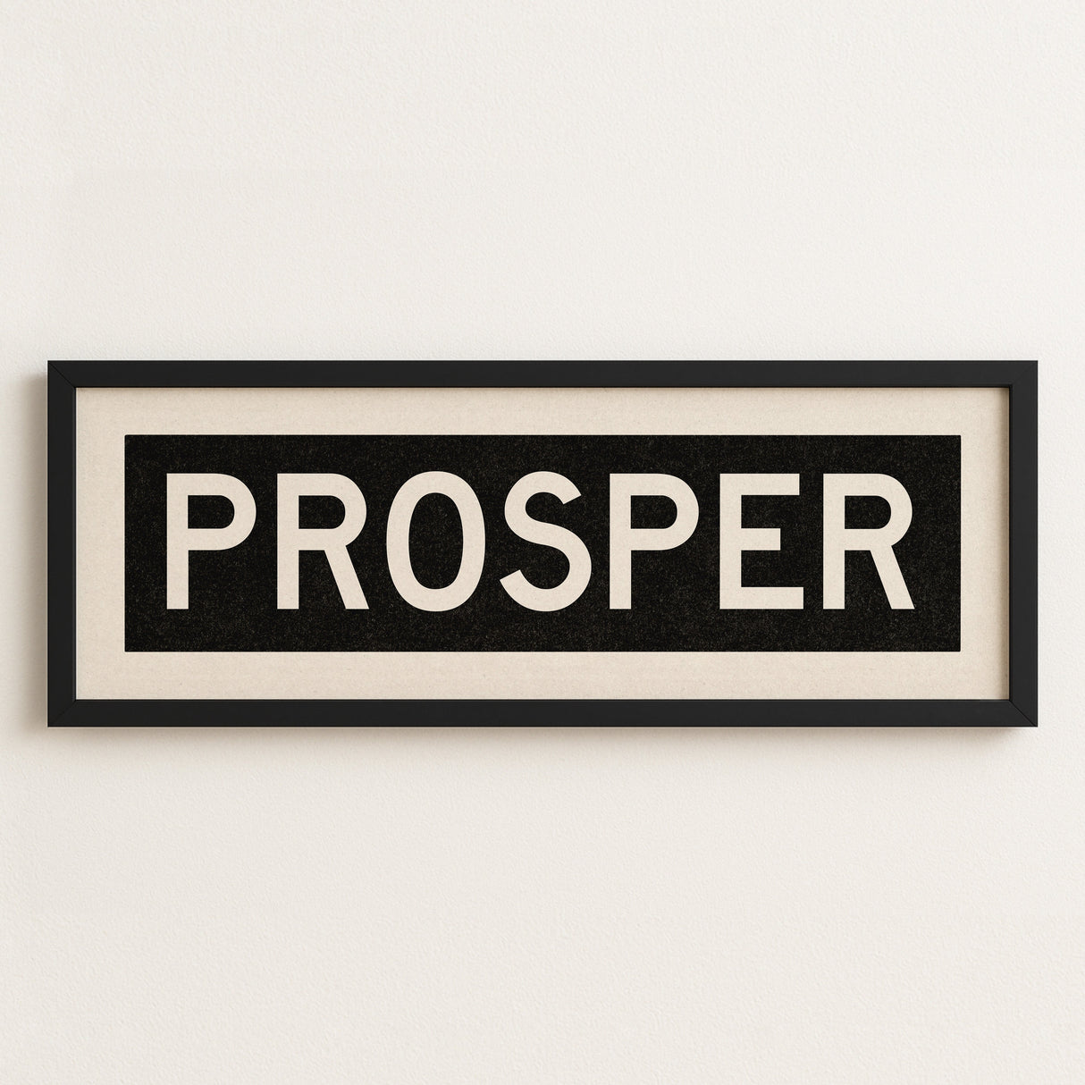 Framed Prosper Bus Scroll Sign